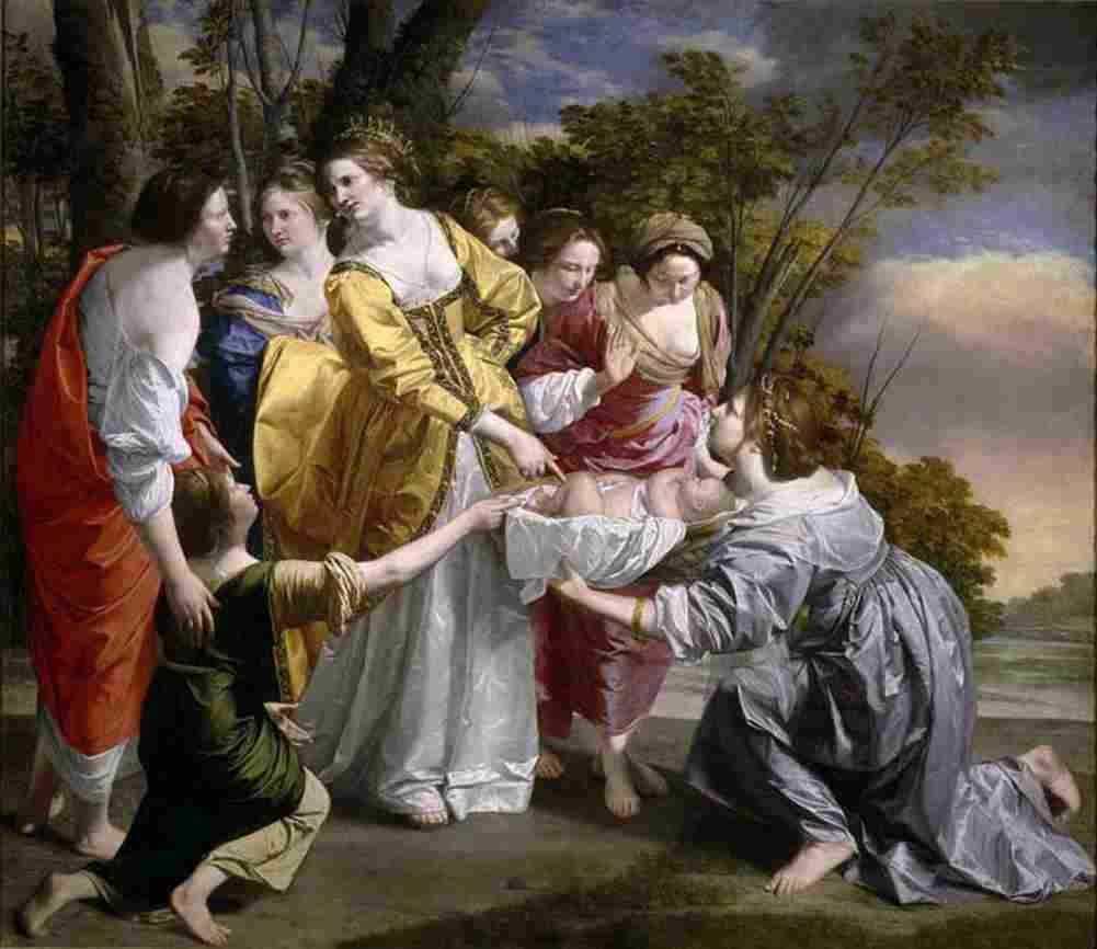 gentileschi orazio finding of moses Art A4 Photo Print