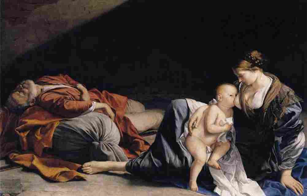 gentileschi orazio rest on the flight into egypt Art A4 Photo Print
