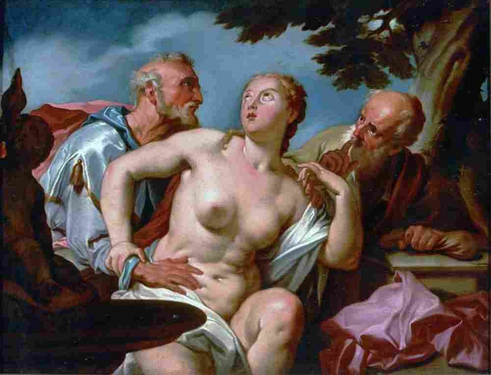 gentileschi orazio susanna suprised by the elders Art A4 Photo Print