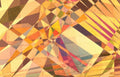 geometric triangles art Vintage A4 Photo Print
