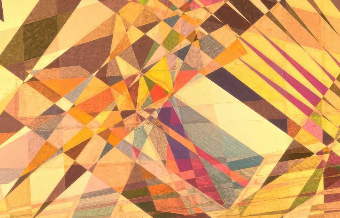 geometric triangles art Vintage A4 Photo Print