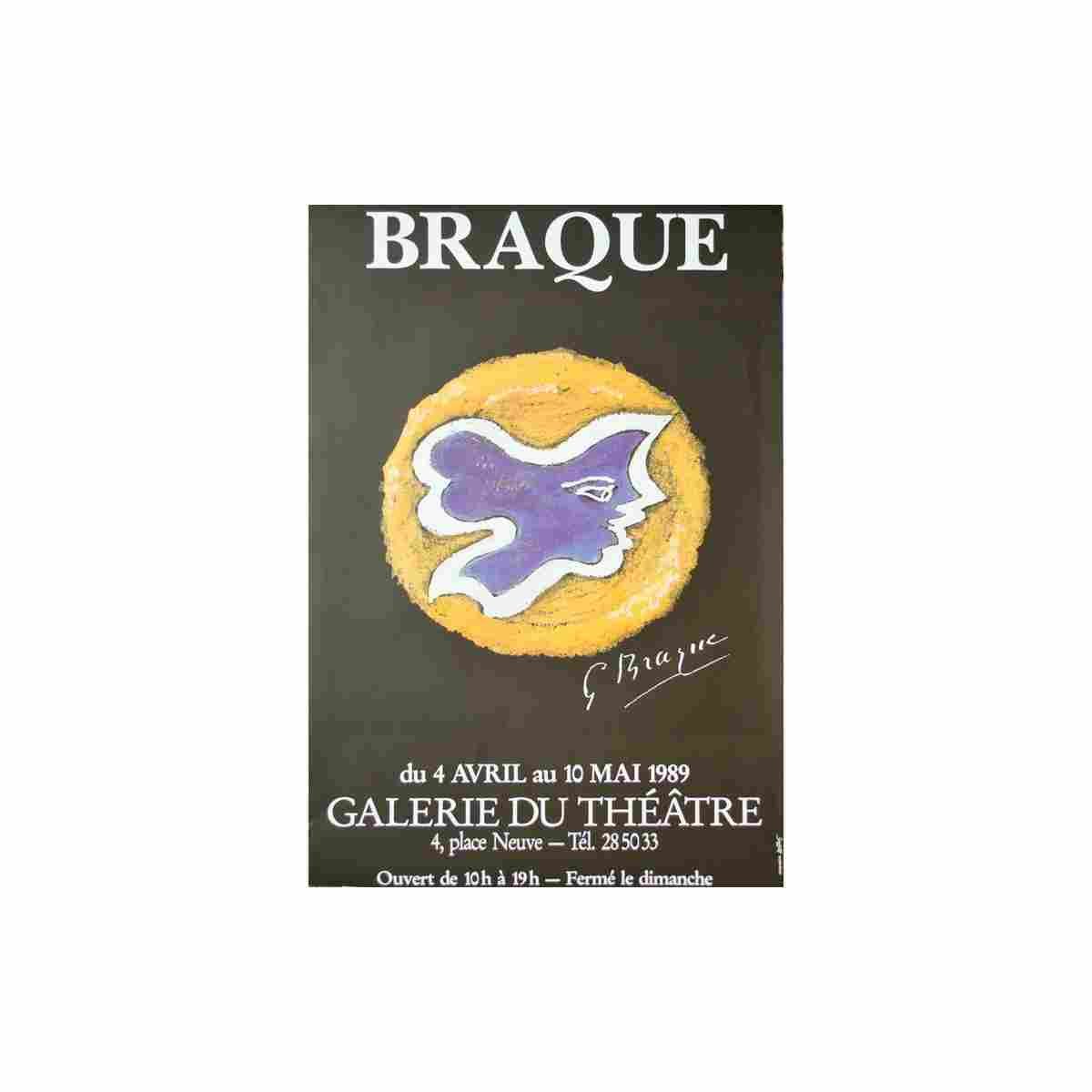 georges braque exposition geneve 1989 2 Advert A4 Photo Print