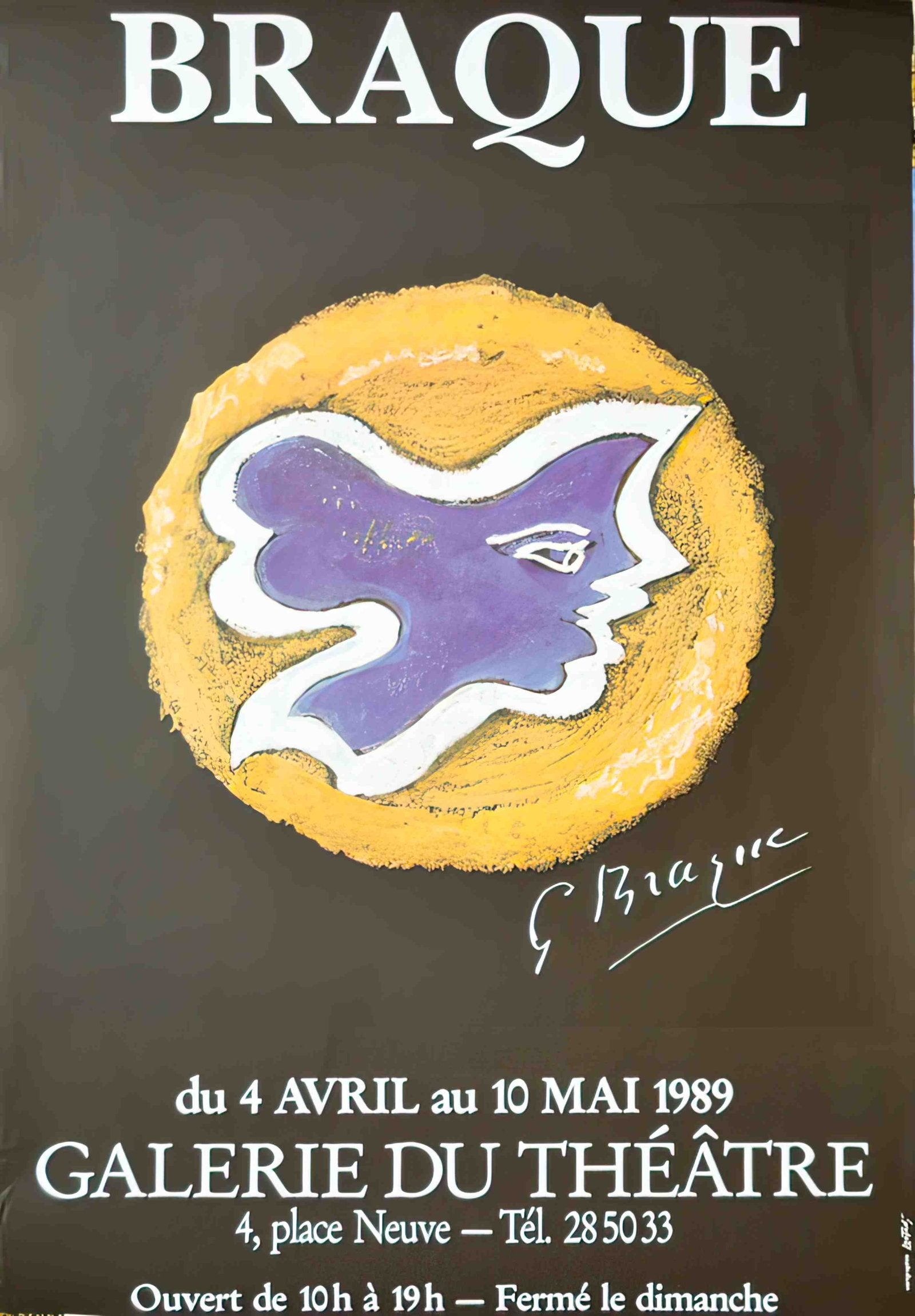 georges braque exposition geneve 1989 4 Advert A4 Photo Print