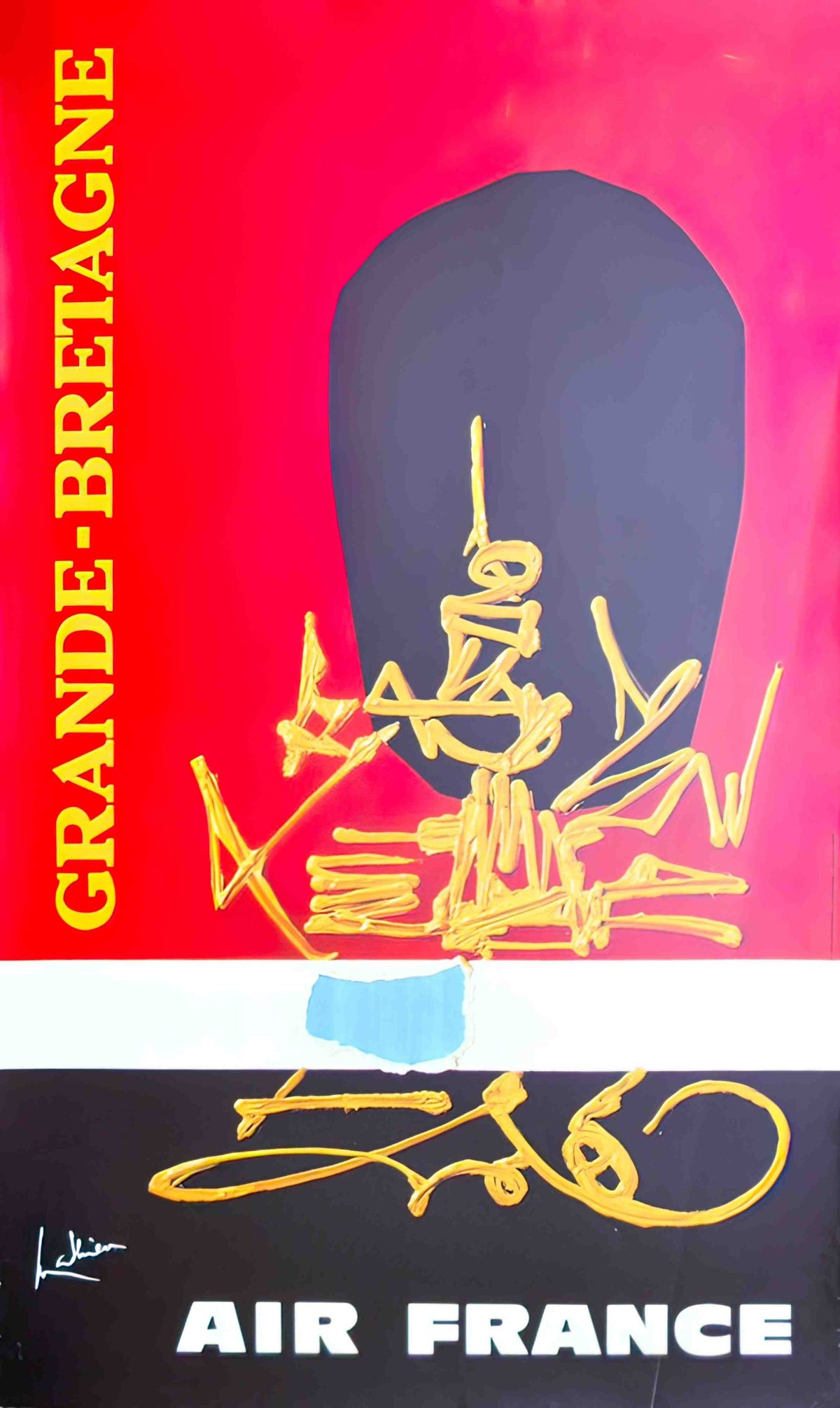georges mathieu grande bretagne air france 1967 4 Advert A4 Photo Print