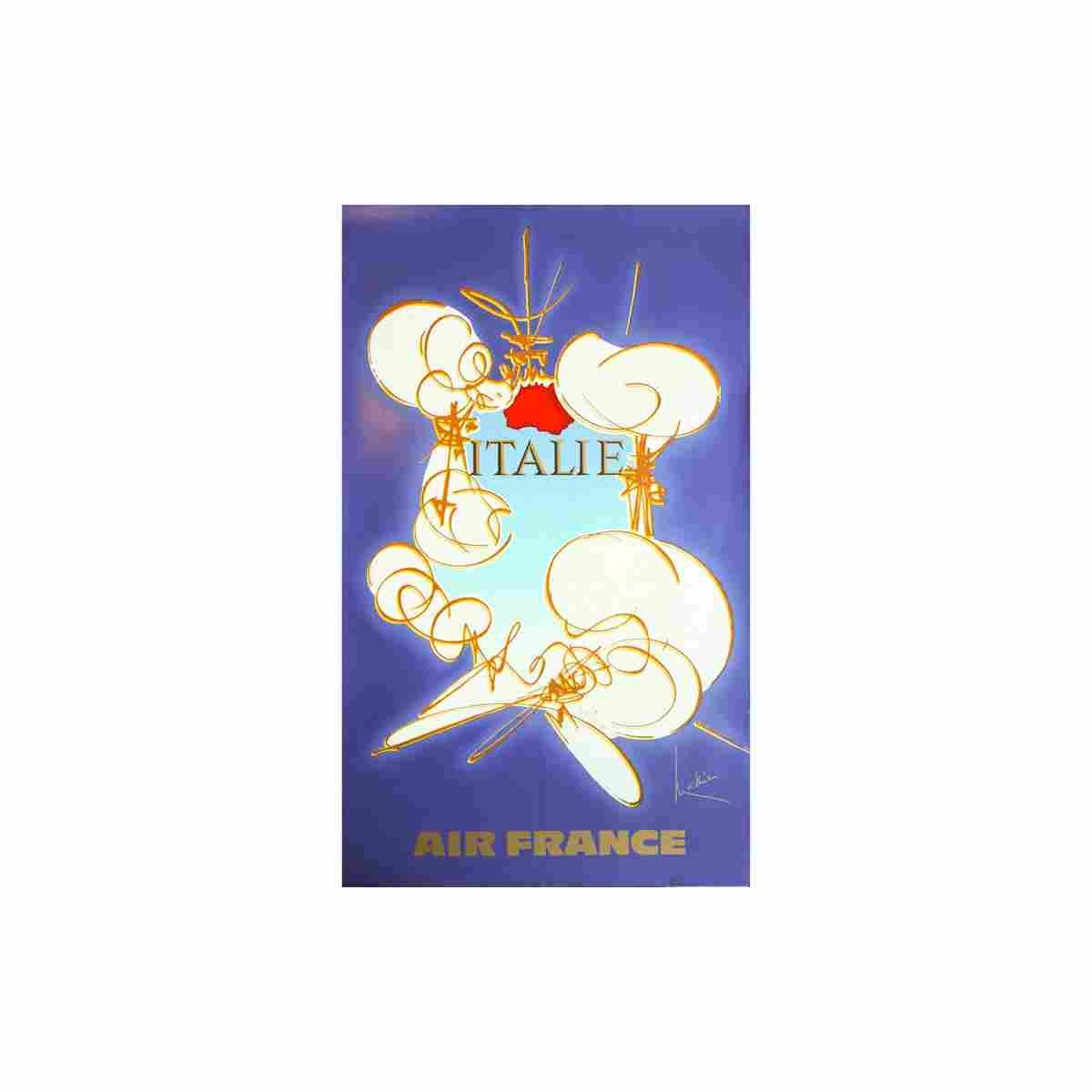 georges mathieu italie air france 1967 2 Advert A4 Photo Print