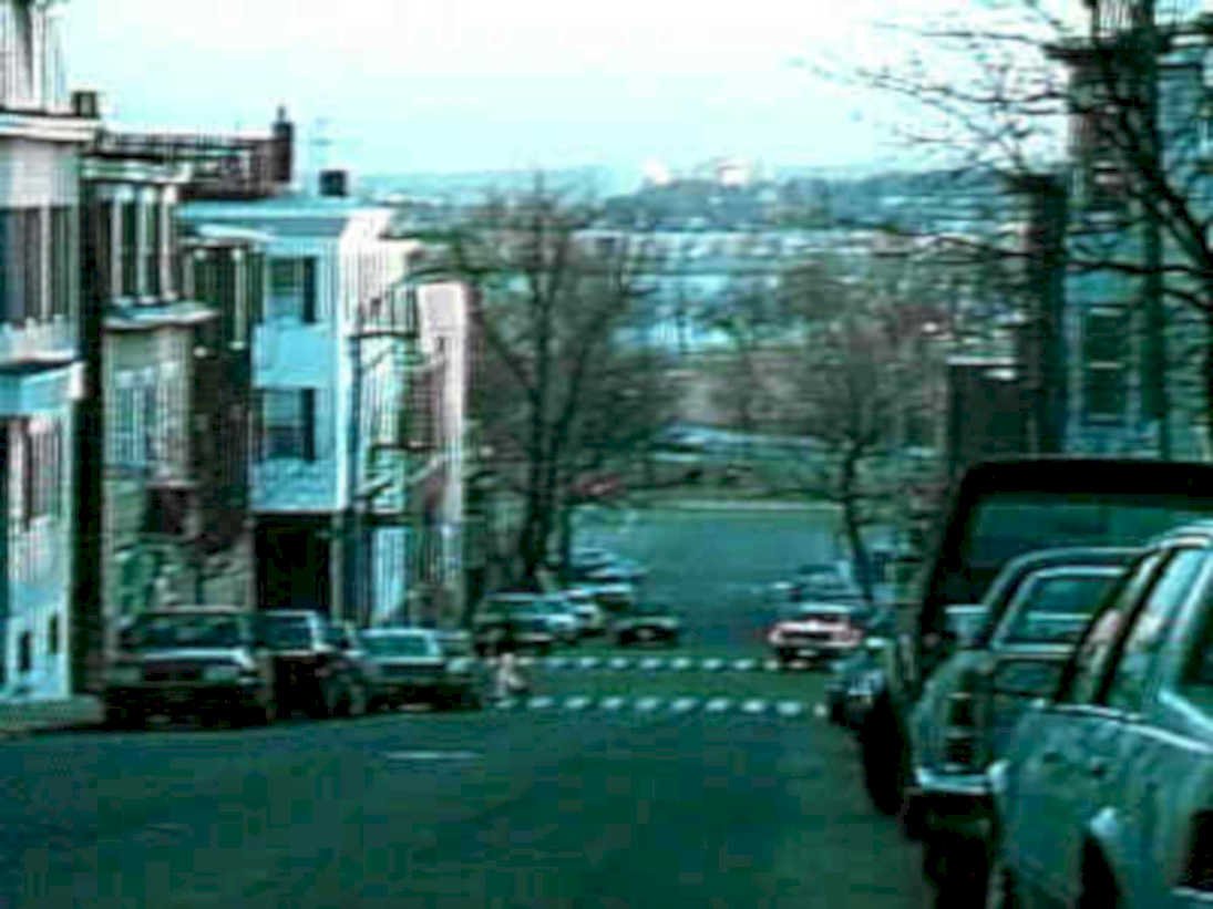 georgetown winter street1980s 1990s A4 Photo Print