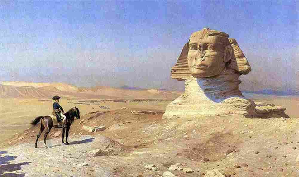 ger bonaparte before the sphinx Art A4 Photo Print