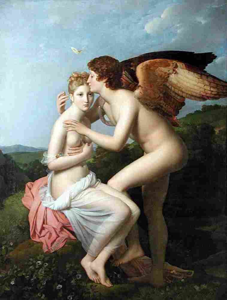 gerard Cupid and Psyche Art A4 Photo Print