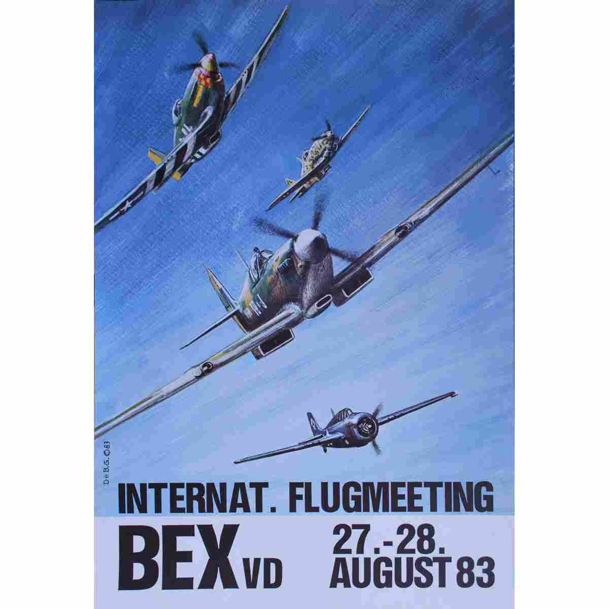 gerard de bernardis flugmeeting bex 1983 7 Advert A4 Photo Print