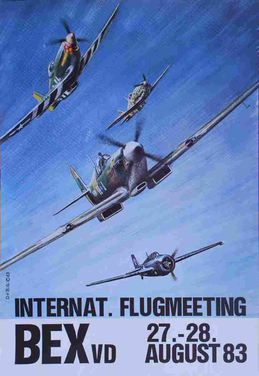 gerard de bernardis flugmeeting bex 1983 9 Advert A4 Photo Print