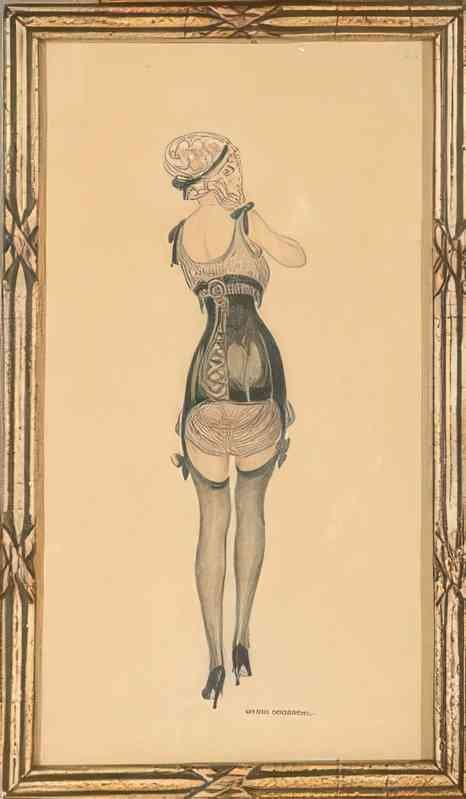 gerda wegener a graceful woman in lingerie(1) Art A4 Photo Print UK