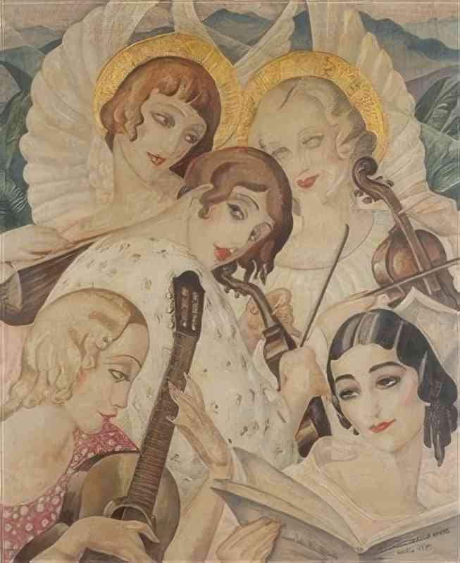 gerda wegener a johan sebastian bach humblement Art A4 Photo Print