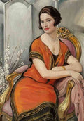 gerda wegener a portrait of ingeborg minni helvard Art A4 Photo Print