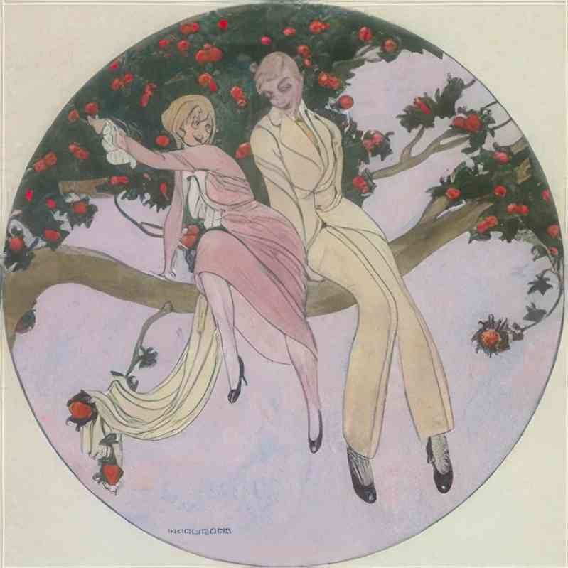 gerda wegener adam og eva Art A4 Photo Print UK
