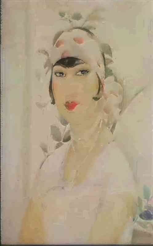 gerda wegener auto portrait au turban(1) Art A4 Photo Print