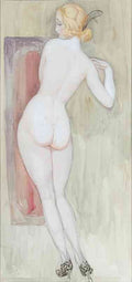 gerda wegener back turned female nude in pumps Art A4 Photo Print