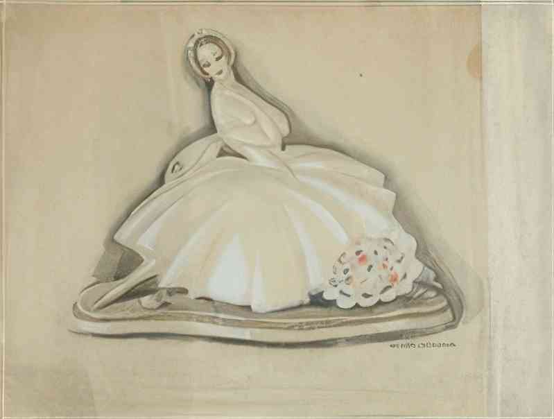 gerda wegener composition with ballet girl Art A4 Photo Print