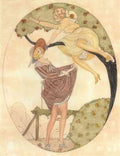 gerda wegener composition with two women Art A4 Photo Print UK