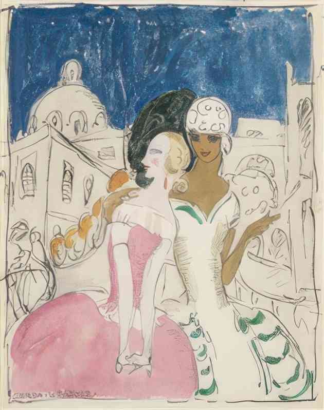 gerda wegener composition with two women(1) Art A4 Photo Print