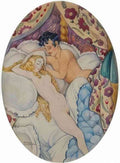 gerda wegener couple au lit Art A4 Photo Print UK