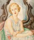 gerda wegener dame foran et spejl Art A4 Photo Print