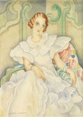gerda wegener das bild eine madchen  brigette bergman Art A4 Photo Print