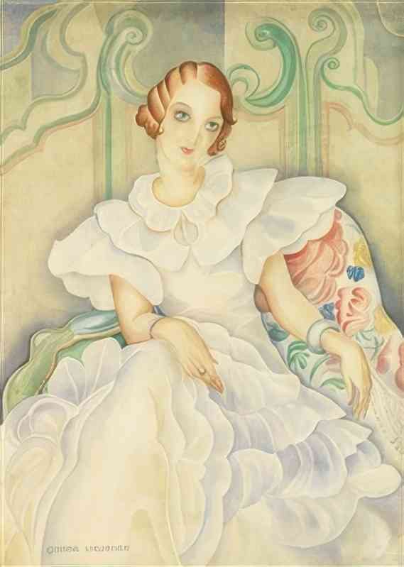 gerda wegener das bild eine madchen  brigette bergman Art A4 Photo Print