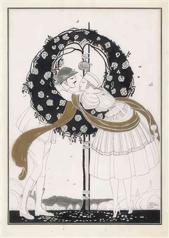 gerda wegener der kuß Art A4 Photo Print UK