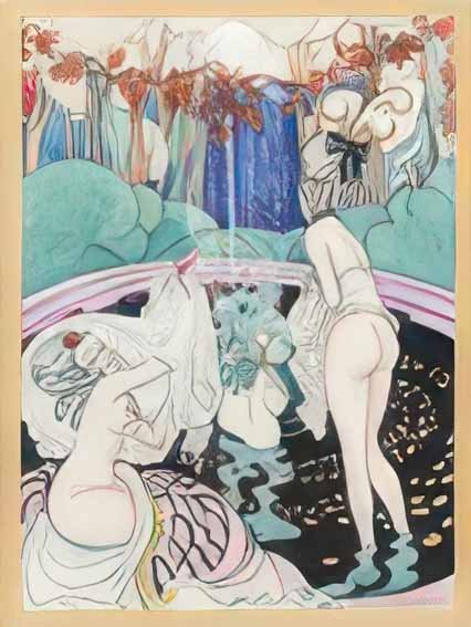 gerda wegener deux baigneuses dans un parc Art A4 Photo Print