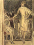 gerda wegener deux elegantes au balcon Art A4 Photo Print UK