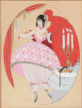 gerda wegener djaevelen og forfaengeligheden (the devil and the vanity) Art A4 Photo Print