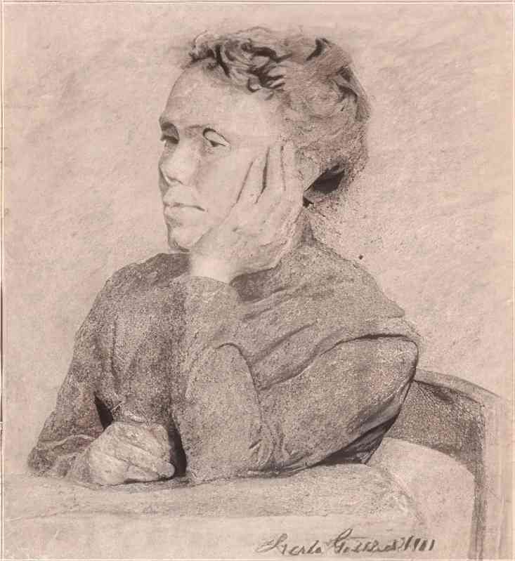 gerda wegener early study of a model Art A4 Photo Print