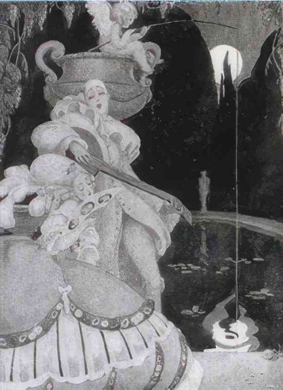 gerda wegener elegant et pierrot(1) Art A4 Photo Print