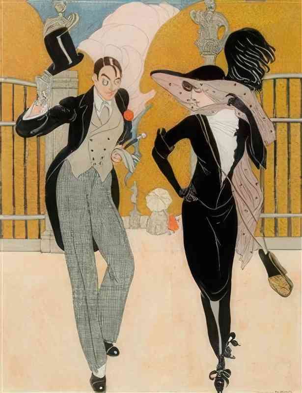 gerda wegener elegant par Art A4 Photo Print