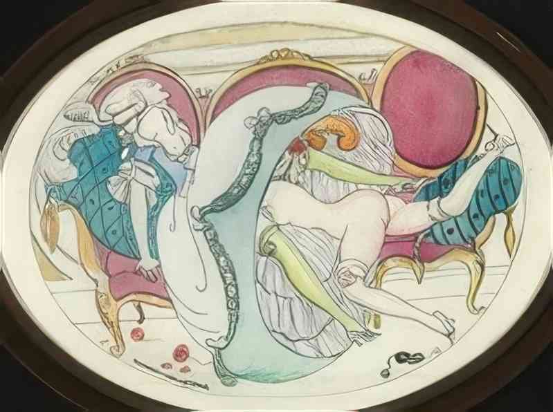 gerda wegener erotic scene(4) Art A4 Photo Print