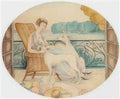 gerda wegener femme aux chiens Art A4 Photo Print UK