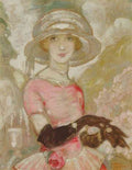 gerda wegener la dame aux gants noirs Art A4 Photo Print