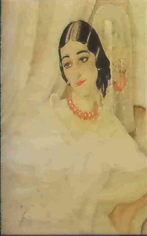 gerda wegener la lettre damour(1) Art A4 Photo Print