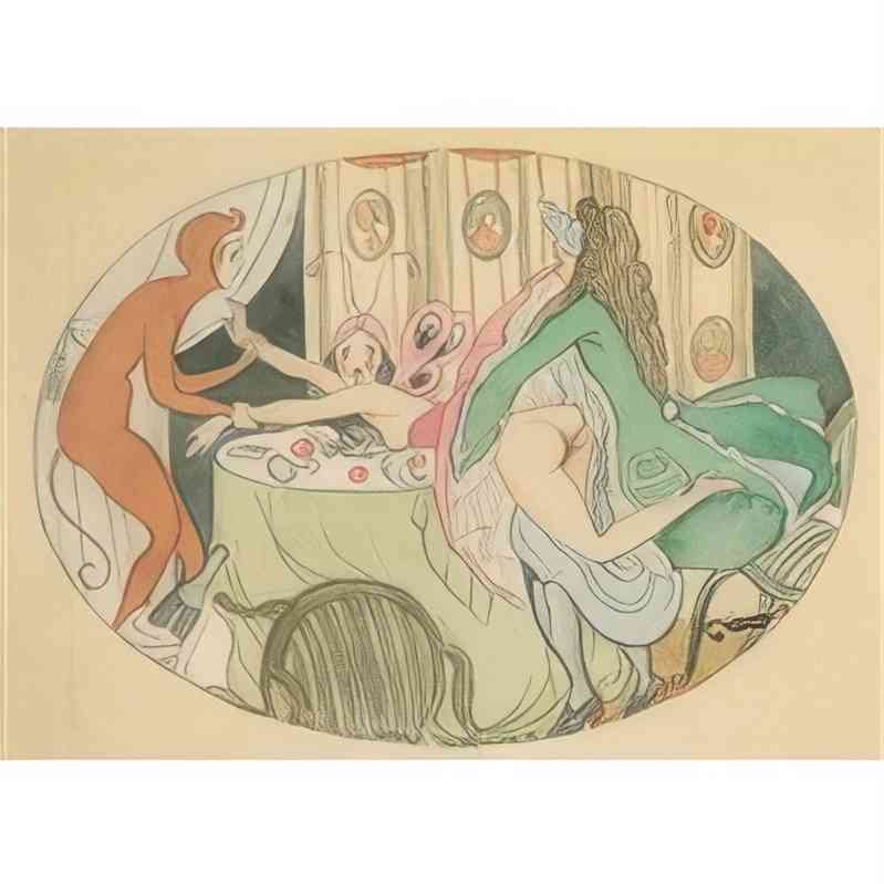 gerda wegener le bal masque Art A4 Photo Print UK