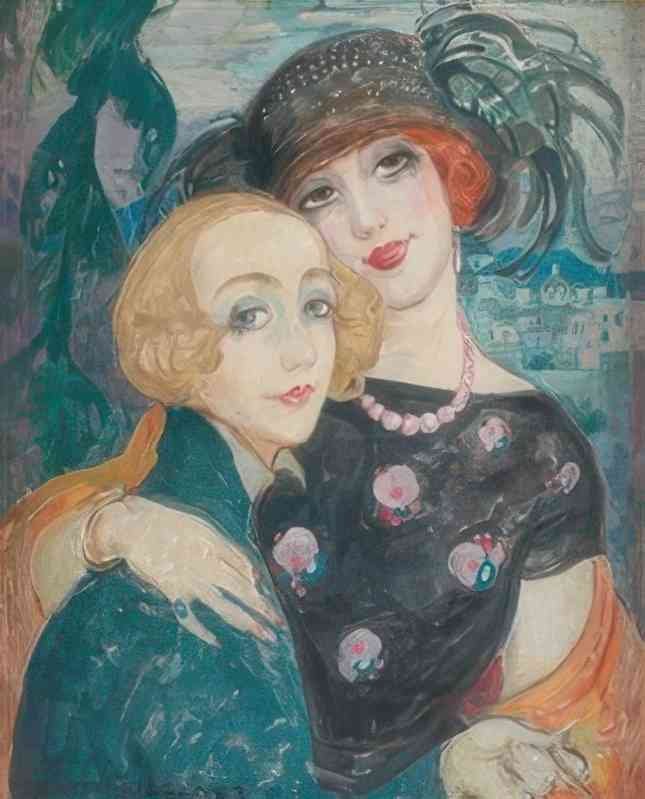 gerda wegener les deux amies capri Art A4 Photo Print