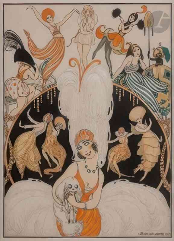 gerda wegener les folies bergere Art A4 Photo Print
