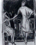 gerda wegener lily au balcon de jardin de versailles Art A4 Photo Print