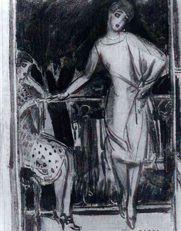 gerda wegener lily au balcon de jardin de versailles Art A4 Photo Print