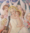 gerda wegener madonna med barnet omgivet af musicerende engle Art A4 Photo Print