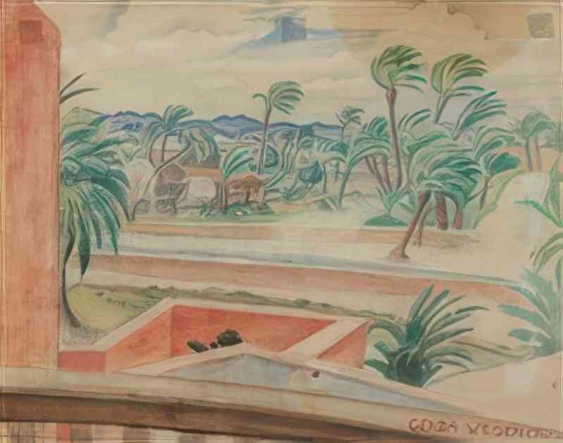 gerda wegener north african landscape Art A4 Photo Print