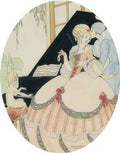 gerda wegener pierrot with chanteuse and satyr. Art A4 Photo Print