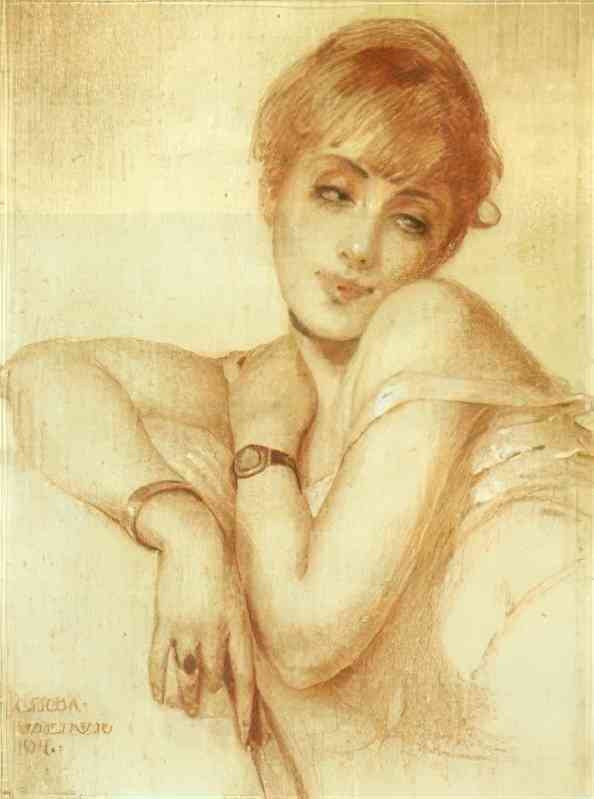 gerda wegener portraet af ung kvinde Art A4 Photo Print