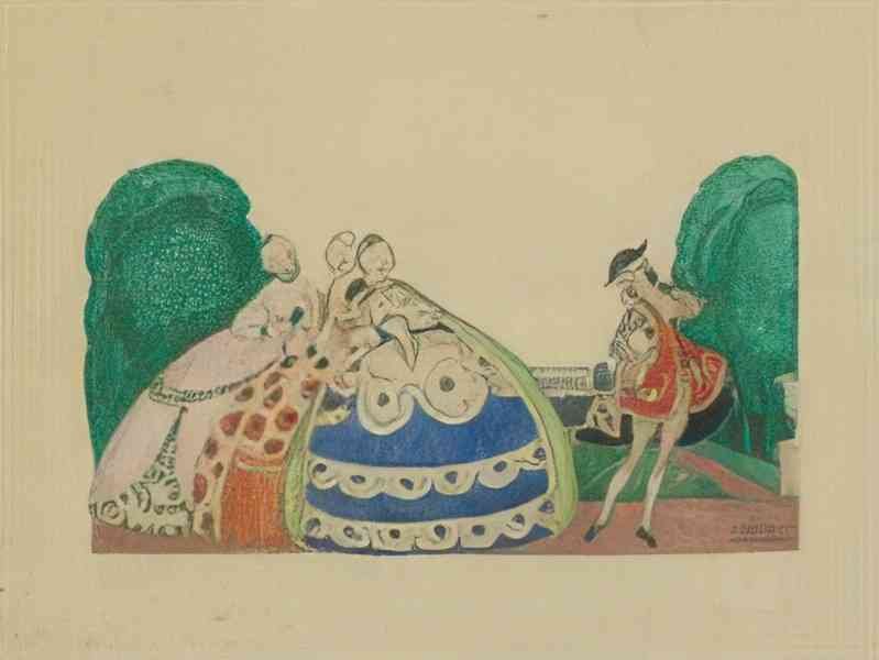gerda wegener rococo Art A4 Photo Print