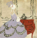 gerda wegener rococo interior Art A4 Photo Print