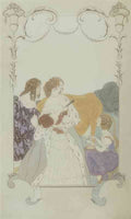 gerda wegener romantisk par der betragter en malkepige Art A4 Photo Print